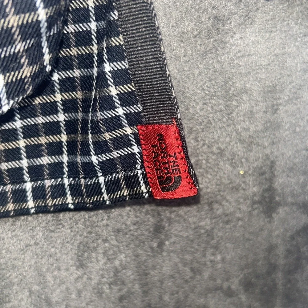 The North Face Shirt Mens M Multicolor Check Travel Hiking Zip Pocket